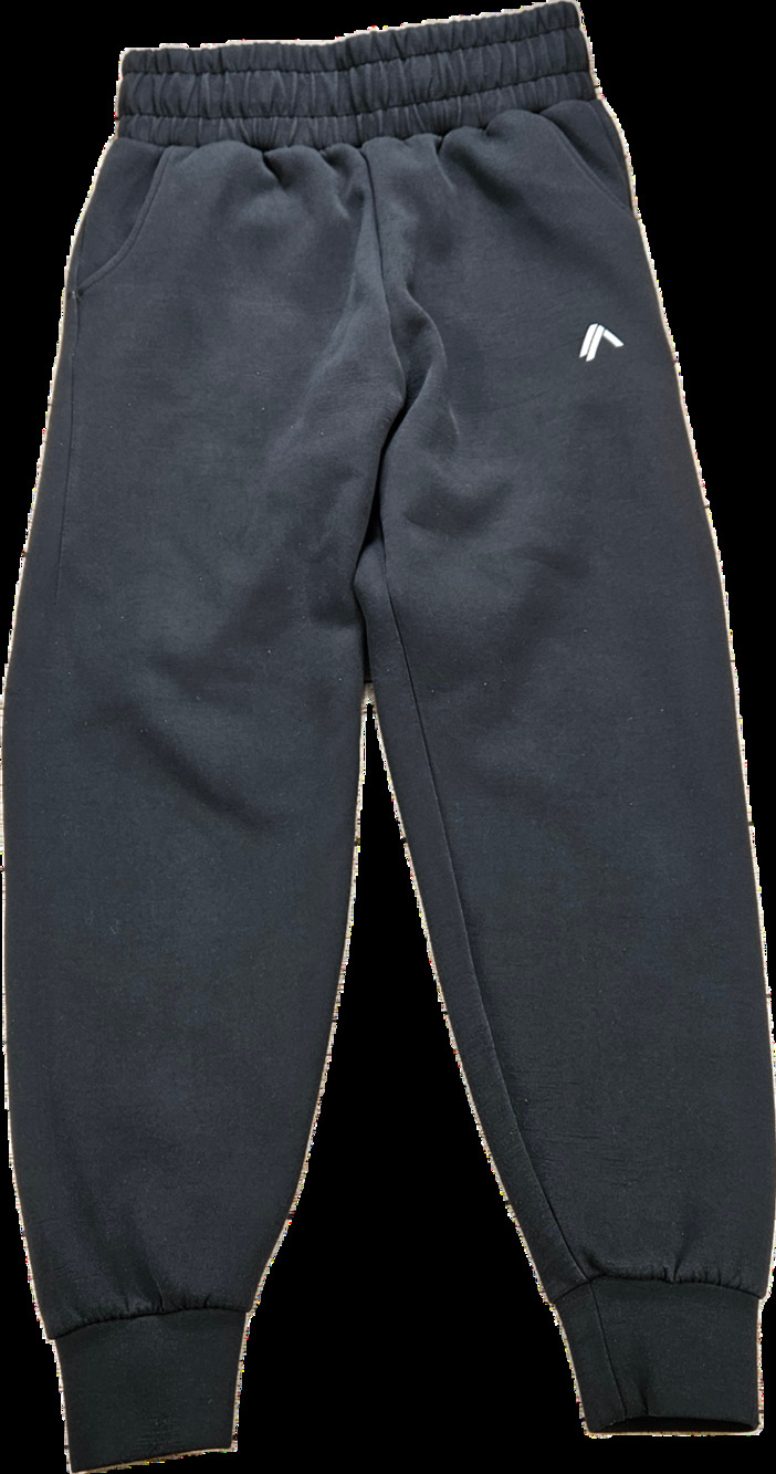 ALPHALETE Sweatpants Men's Black Medium Cotton Blend Stretch Jogger Workout PICS